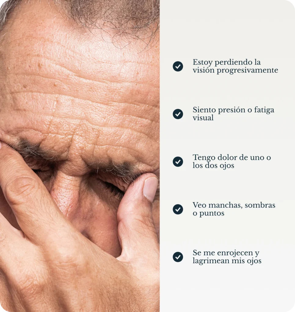 Problemas visuales en personas con diabetes, hipertensión o artritis causados por la enfermedad